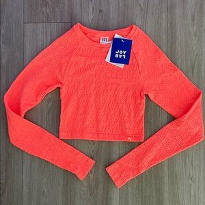 JoyLab Kids Bright Orange Long Sleeve Top